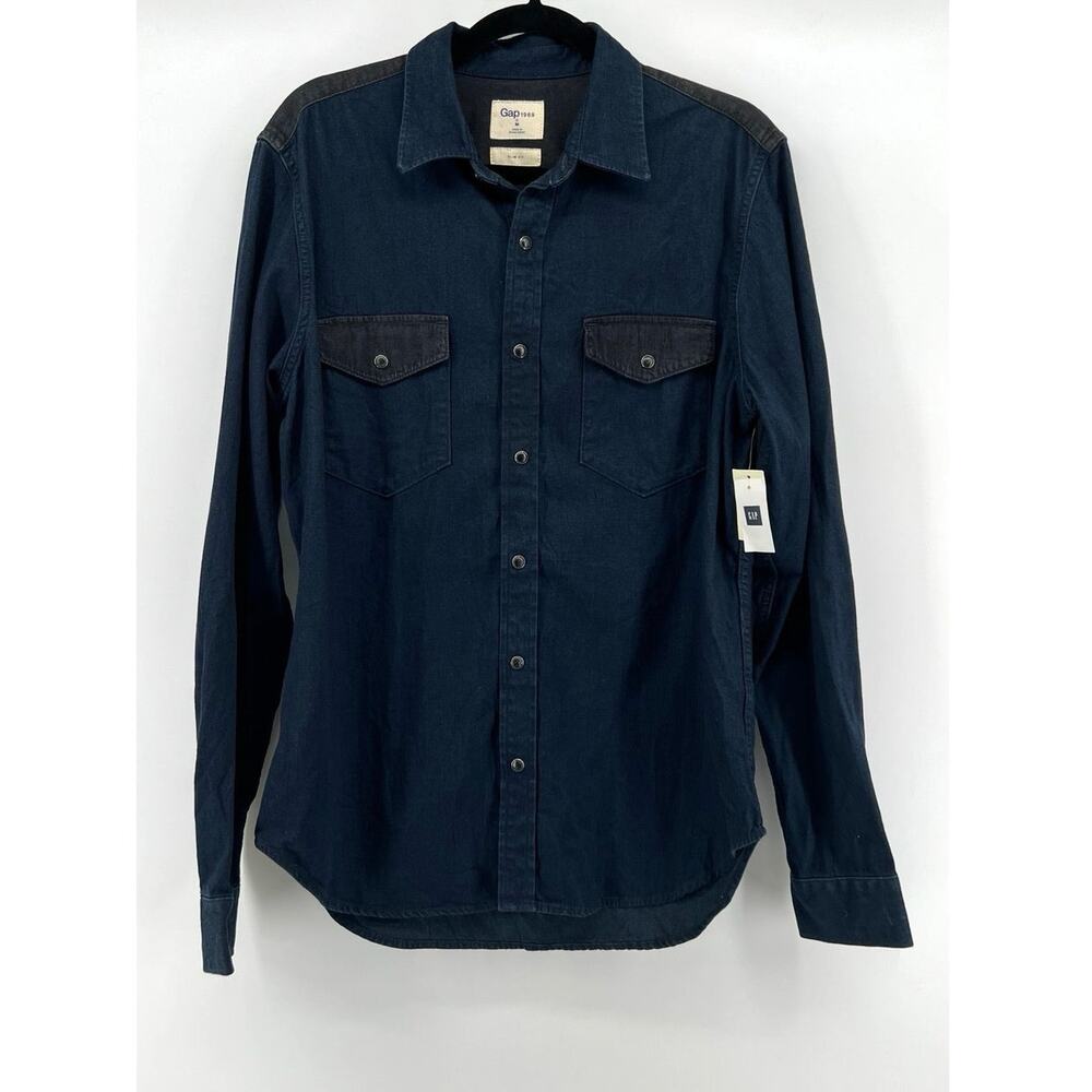 GAP 1969 | NWT Men's Western Denim Shirt Slim Fit Blue Size M